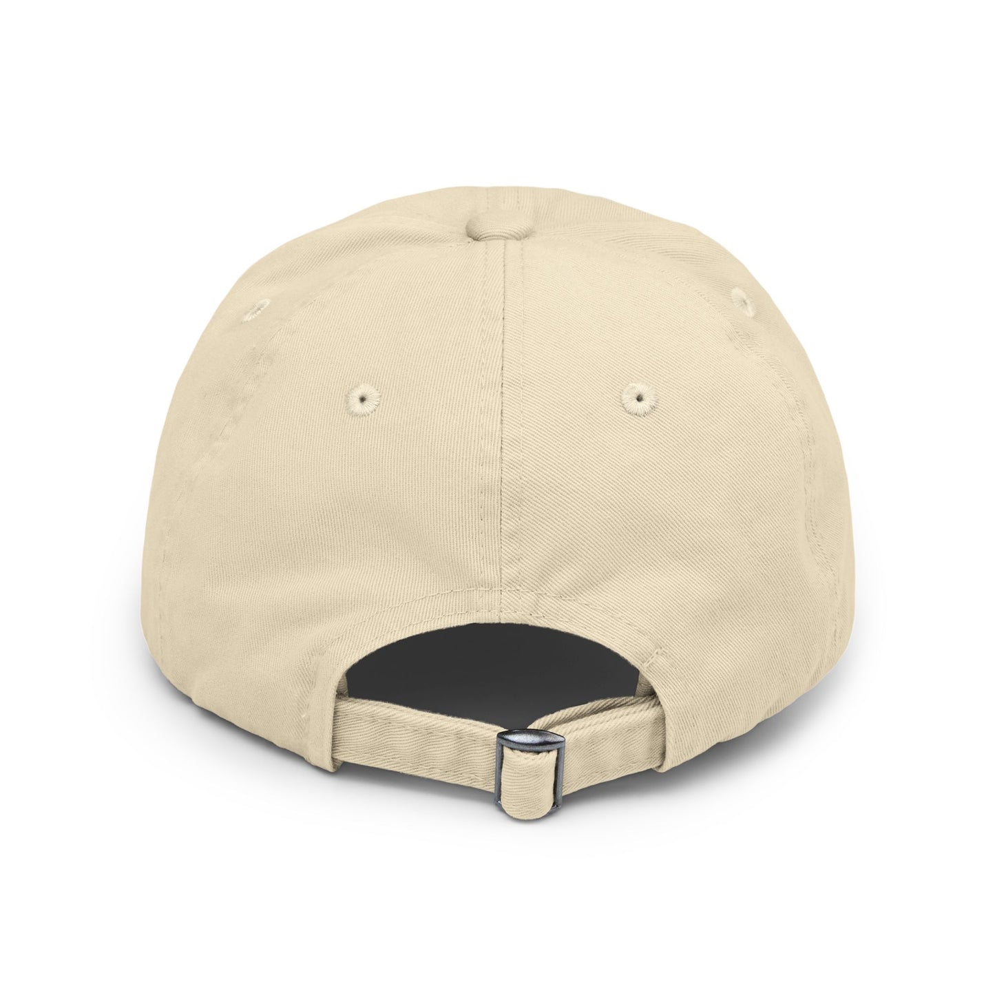 Distressed Canvas Cap with Scenic Bridge Watercolor Print
